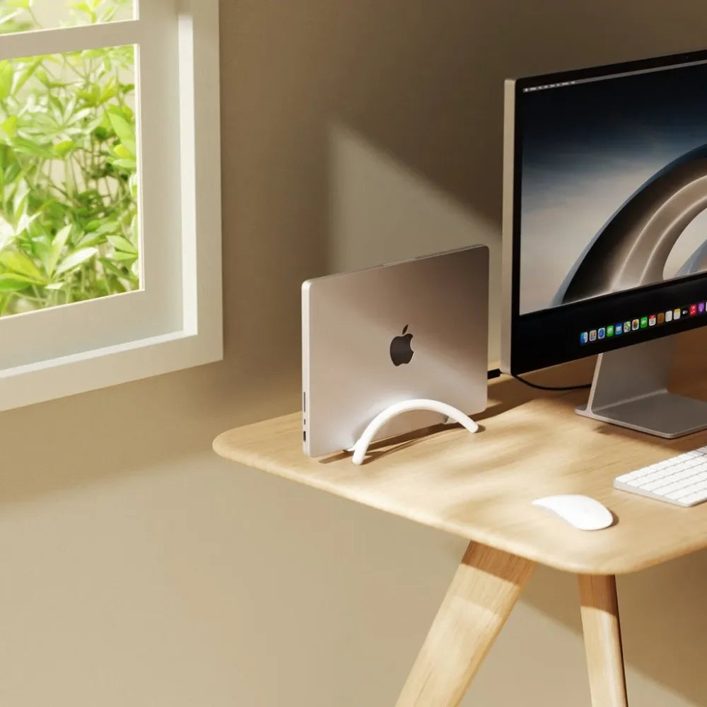 Twelve South BookArc Flex Vertical Laptop Stand – White / Chrome