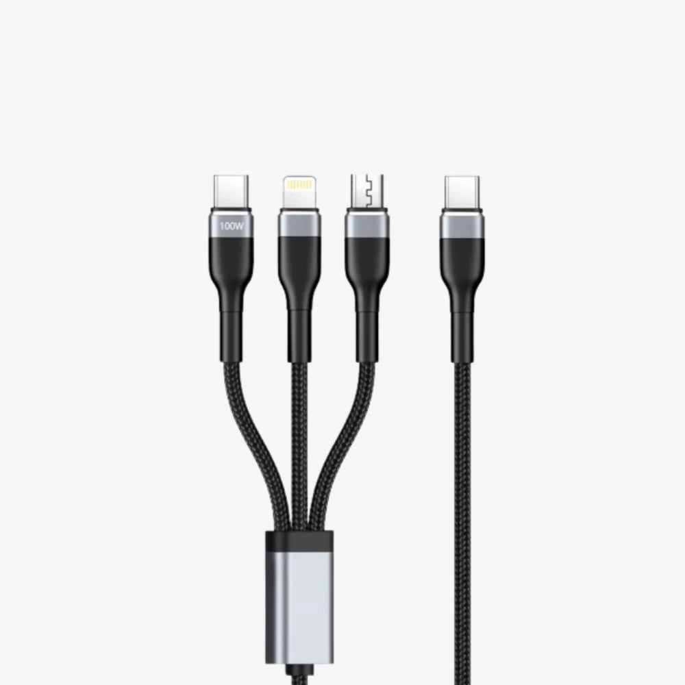 Engage USB-C 3-in-1 Fast Charging Cable 100W (USB-C / Lightning / Micro-USB)