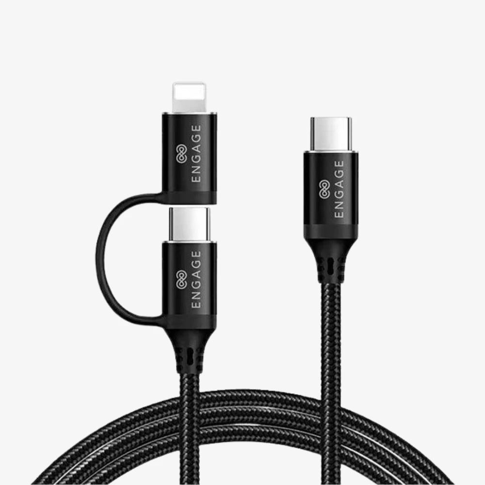 Engage Type-C to Type-C PD 60W Cable with Lightning Connector – 30cm