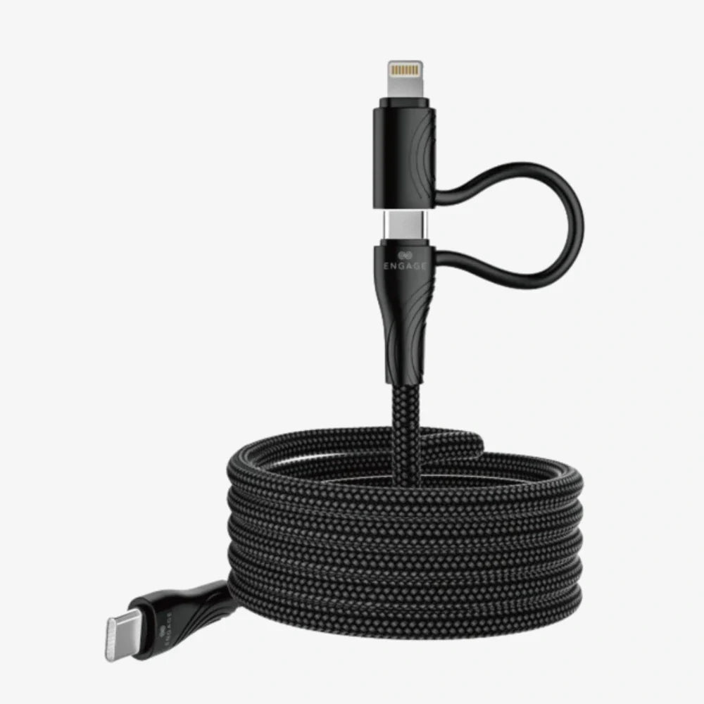 Engage Magnetic PD 60W USB-C Cable with Lightning Adapter