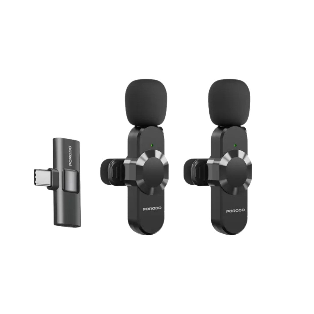 Porodo Audix Pro Lavalier Dual Microphone