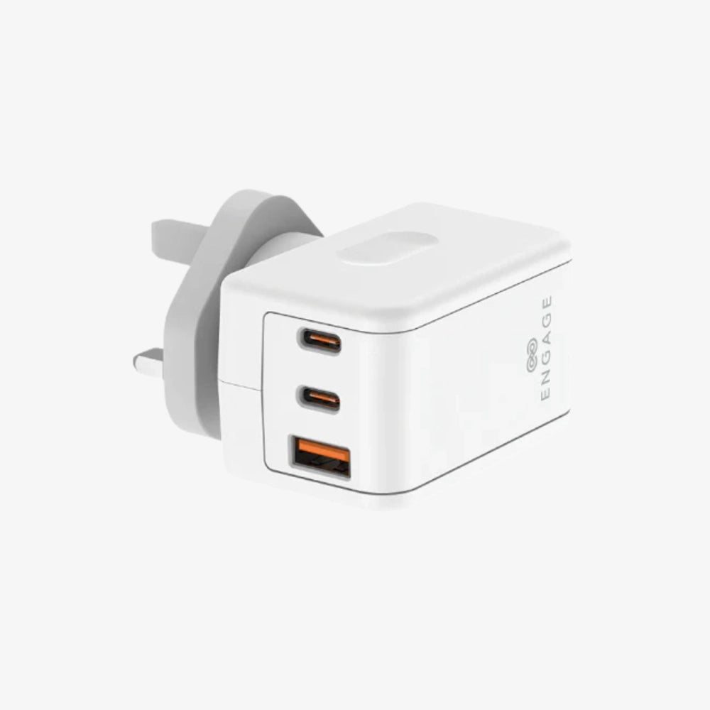 Engage 65W Rotating Plug Charger – Dual USB-C + USB-A