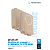Powerology Spetano 20000mAh MagSafe Aluminum Power Bank