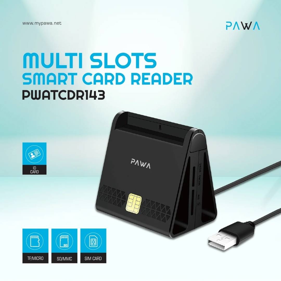 Pawa PW-ATCDR143-BK Multi Slots Smart Card Reader