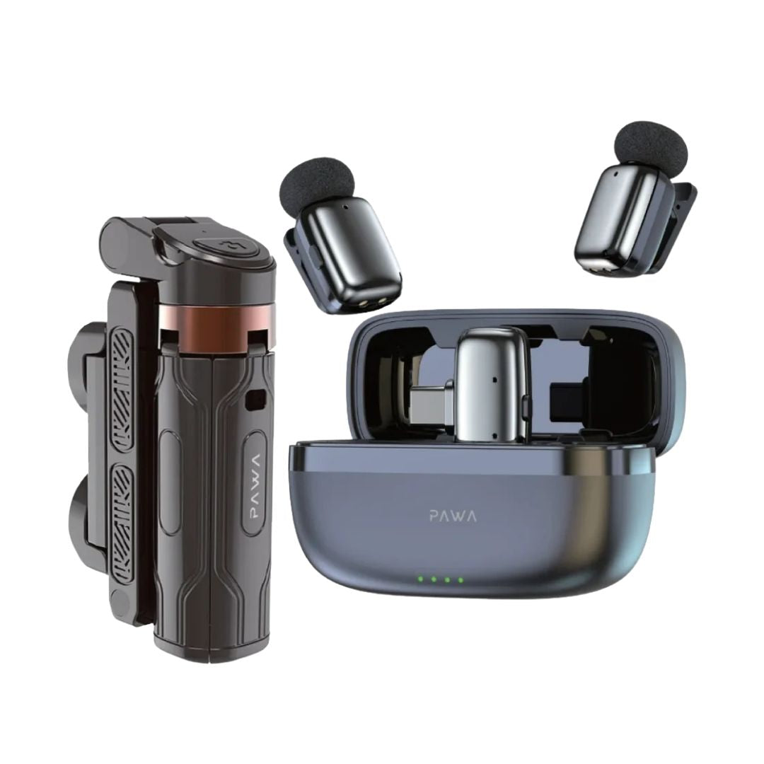 Pawa PW-SLST6015 Travel Vlogging Kit with Microphone & Selfie Stick