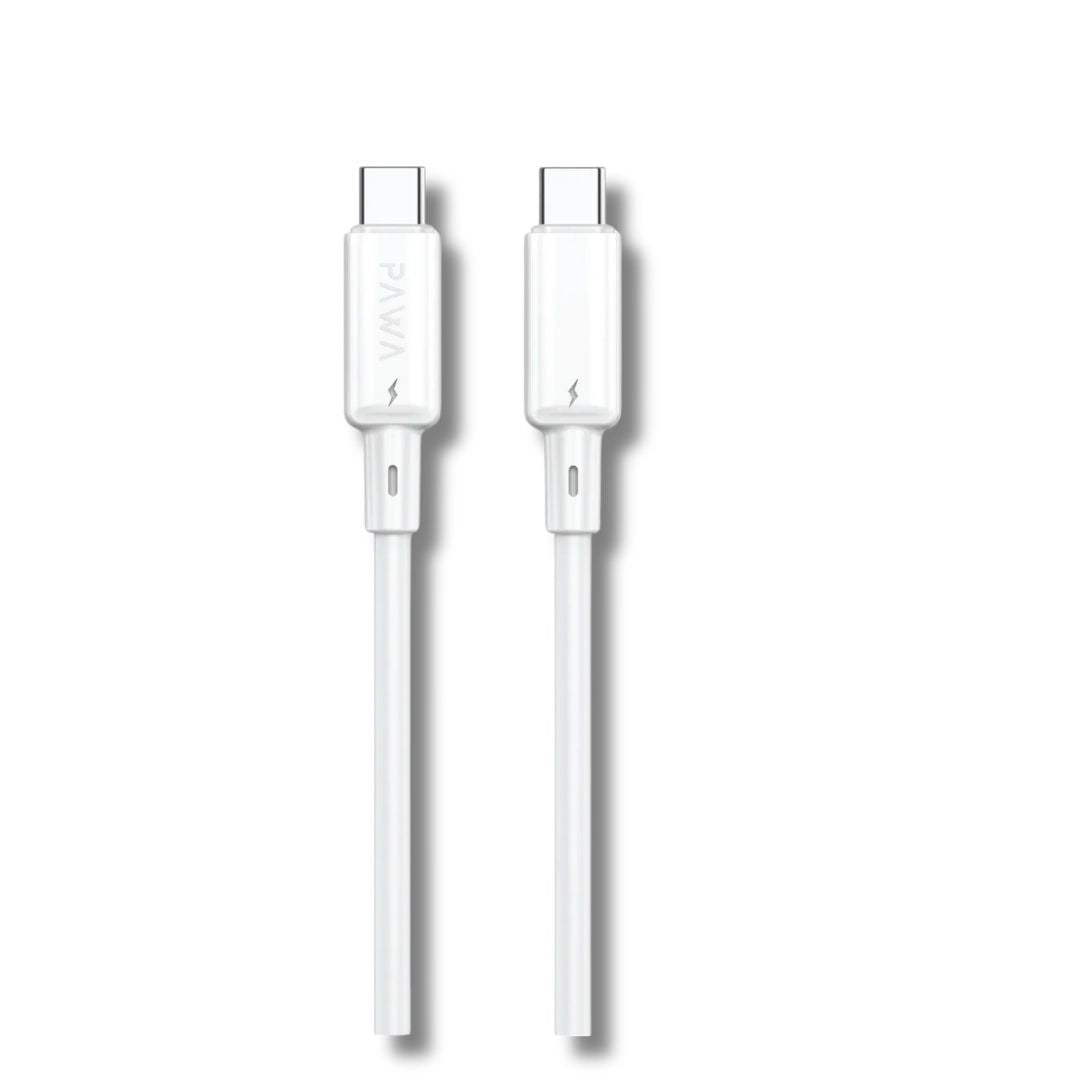 Pawa PW122 Lite 60W Type-C to Type-C Quick Charging PVC Cable 1.2M