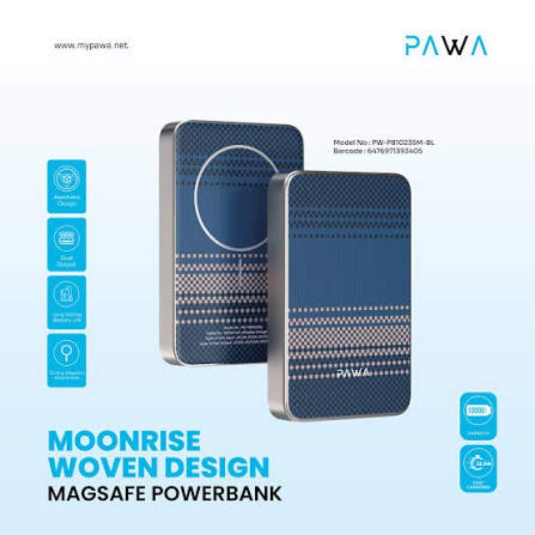 Pawa Woven Design MagSafe Power Bank