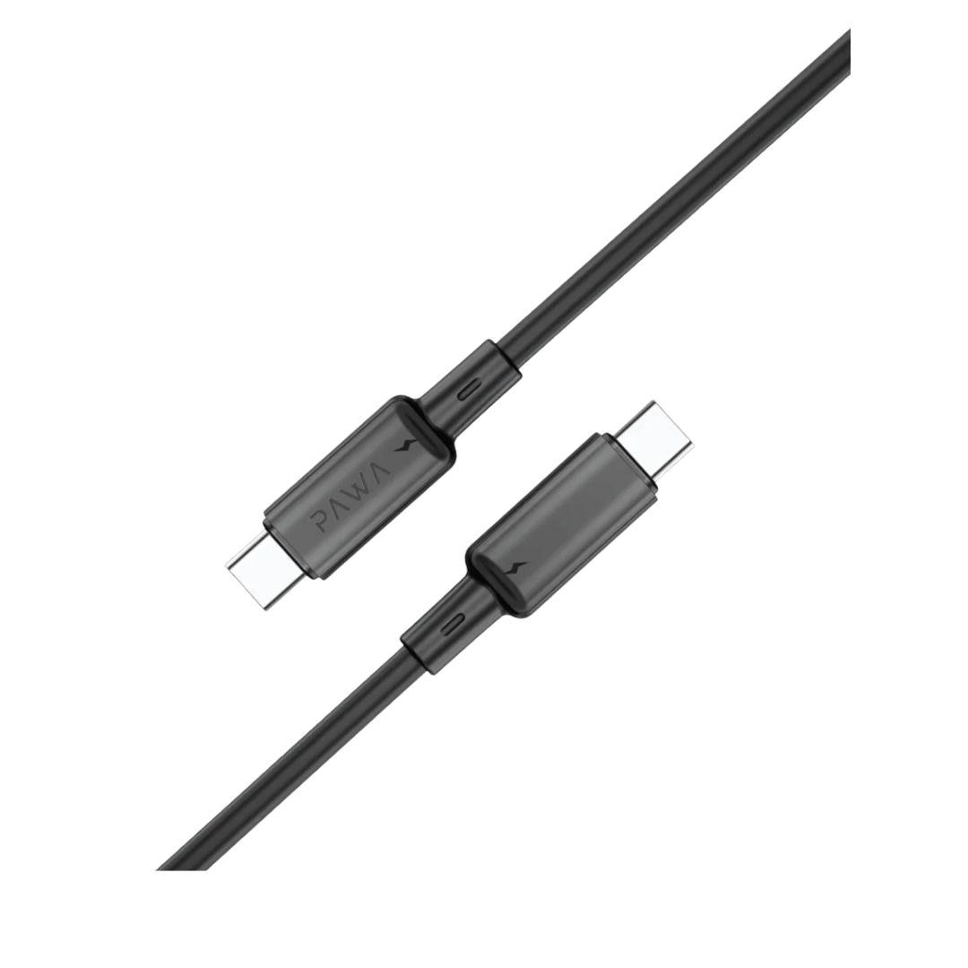 Pawa PW122 Lite 60W Type-C to Type-C Quick Charging PVC Cable 1.2M