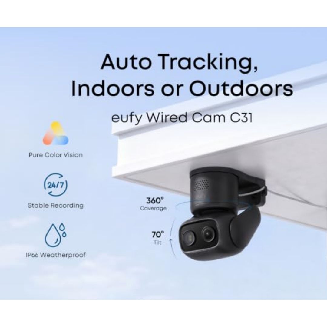eufy Wired Cam C31 Smart Pan-Tilt Security Camera