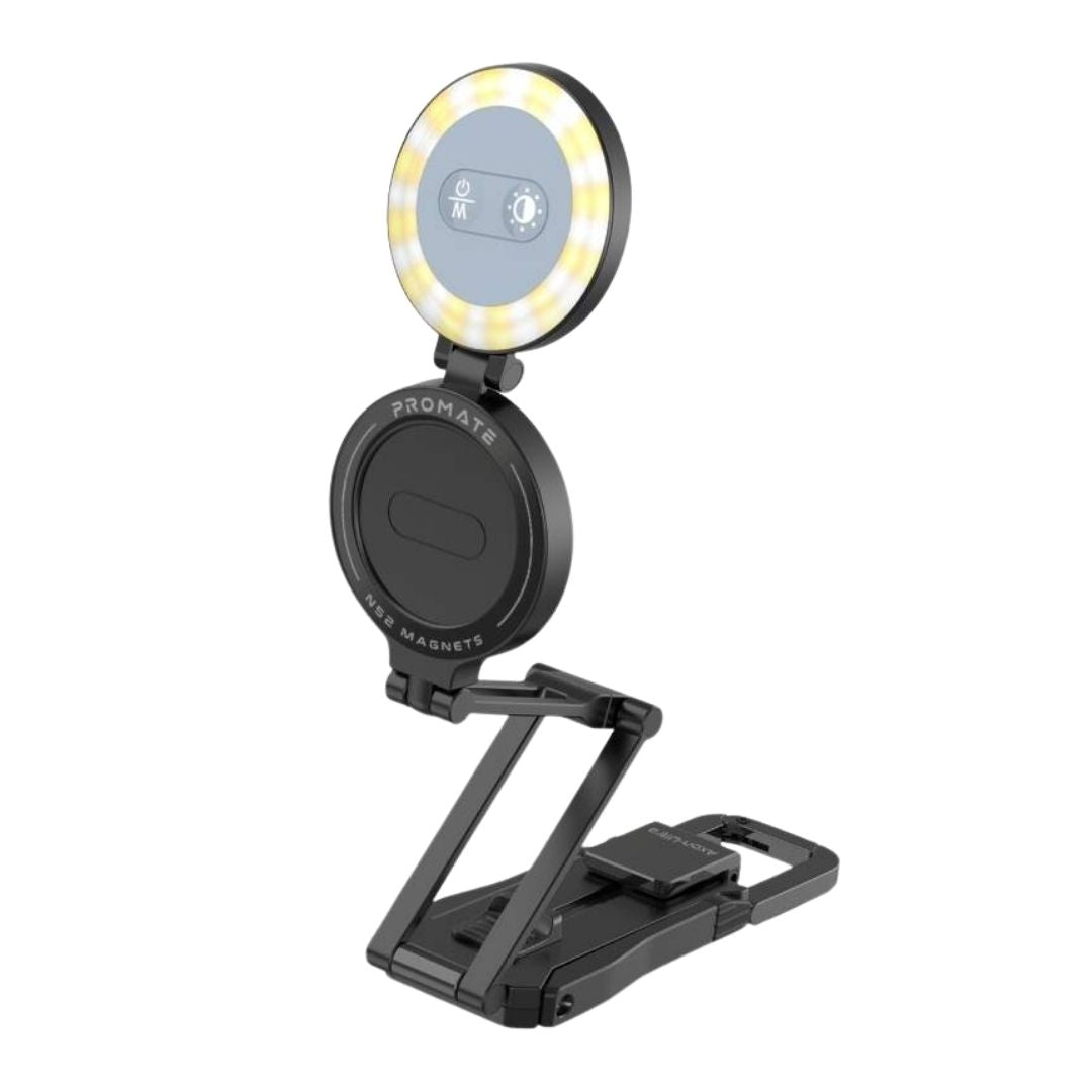 Promate Axon-Ultra Magnetic Smartphone Mount with LED Light