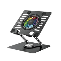 Pawa PW-MBSTRGB6-BK Laptop Cooling Stand With RGB Light - Black
