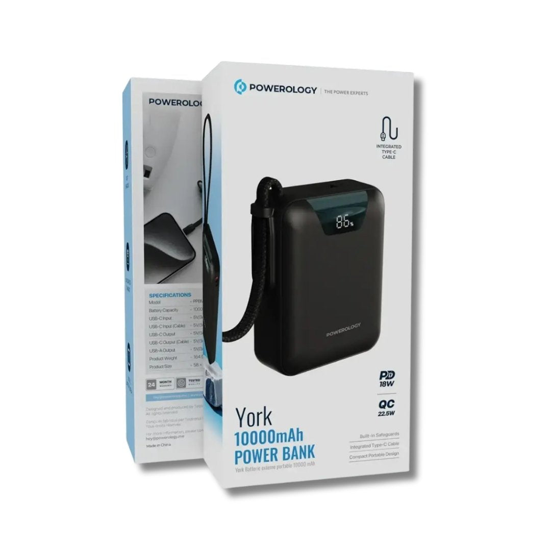 Powerology York 10000mAh Power Bank