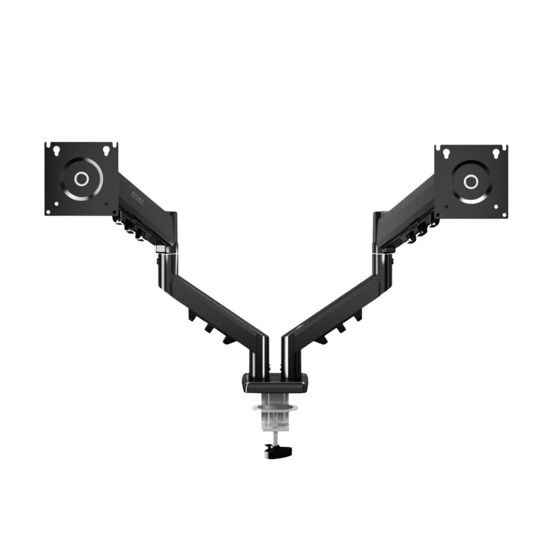 Pawa PW-CASGSM54-BK Double Gas Spring Computer Arm with 360º Rotation