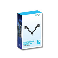 Pawa PW-CASGSM54-BK Double Gas Spring Computer Arm with 360º Rotation
