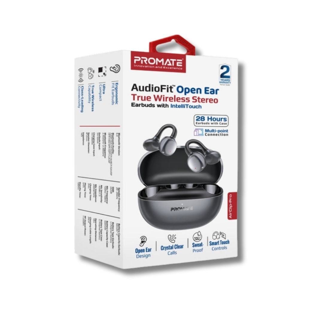 Promate AirClip-Pro Open Ear Clip On TWS Earbuds