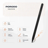 Porodo PDWKZP027BK Magnetic Stylus iPad Pen