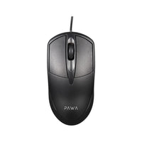 Pawa PW-MWN2TC15 Wired Optical Mouse - Black