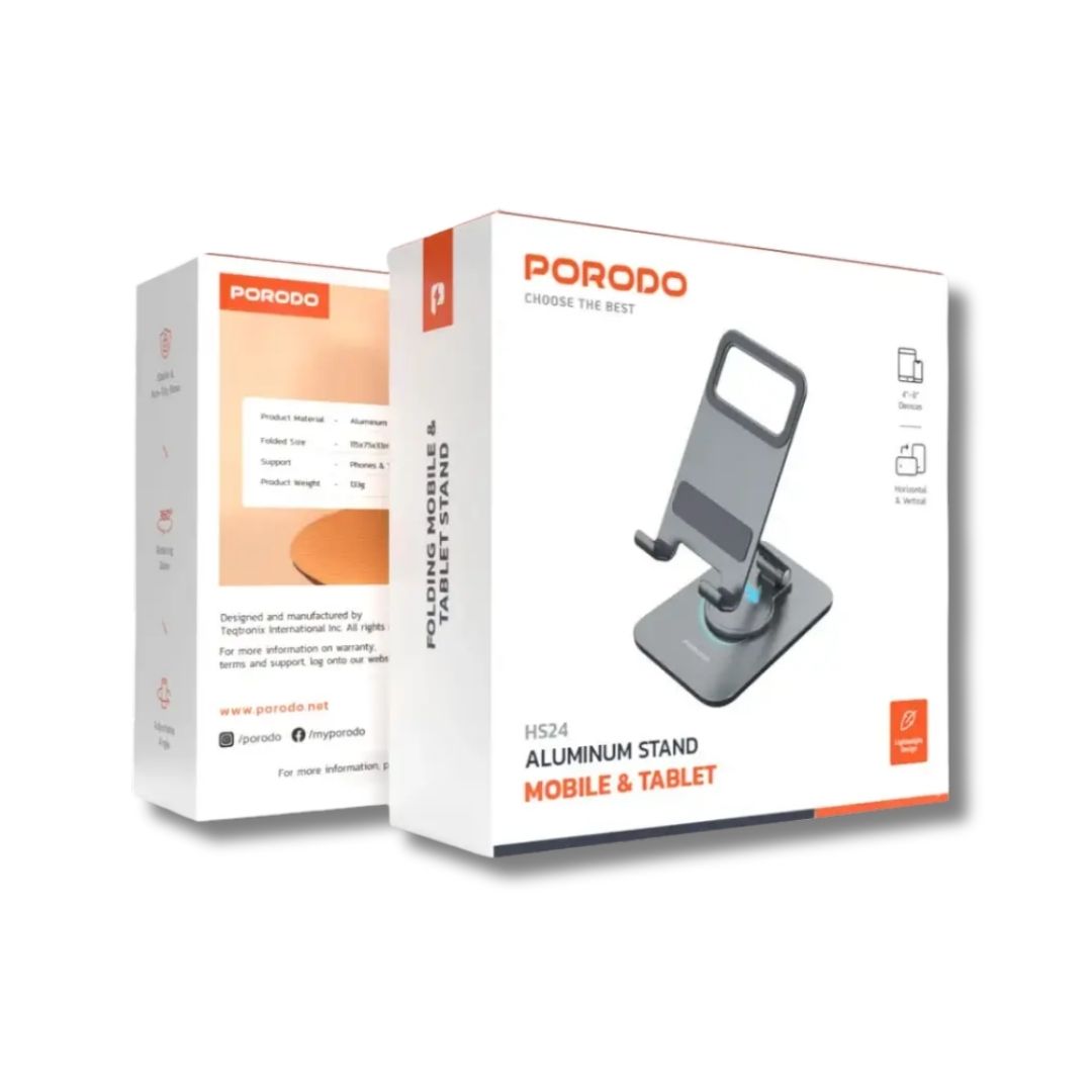 Porodo Aluminum Mobile & Tablet Stand
