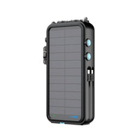 Powerology 16000mAh Solar Power Bank with FM Radio Speaker and Lights