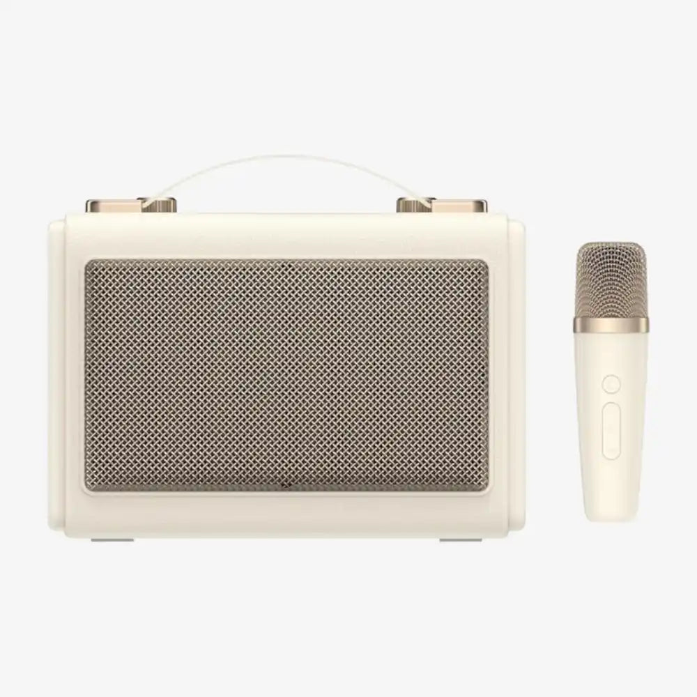 HAVIT Portable Bluetooth Speaker with Mic & RGB Lights - Beige