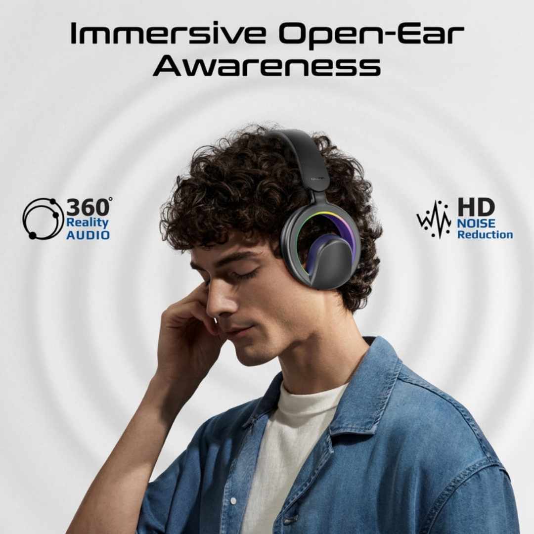 Promate Novon High-Fidelity Open-Ear Wireless Over-Ear Headphones