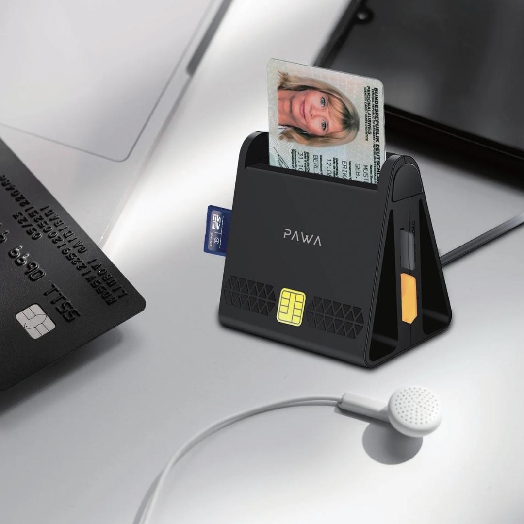 Pawa PW-ATCDR110-BK Single Slot Smart Card Reader