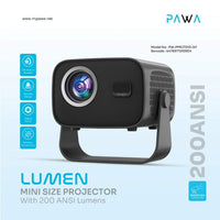 Pawa Lumen Mini Size Projector 200ANSI Lumens