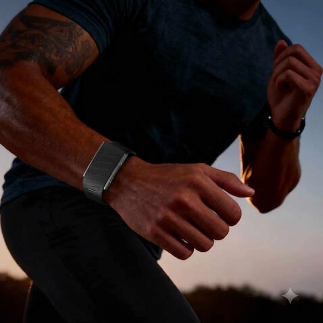 Pawa Riva Screenless Band with ECG Function — Black