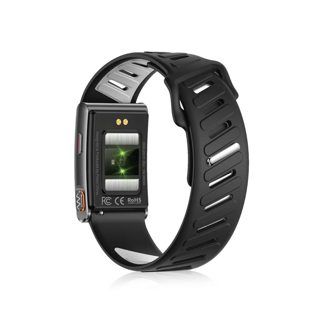 Pawa Riva Screenless Band with ECG Function — Black