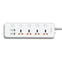 Pawa PW-PSTN654P-WH Universal Powerstrip 4AC 65W