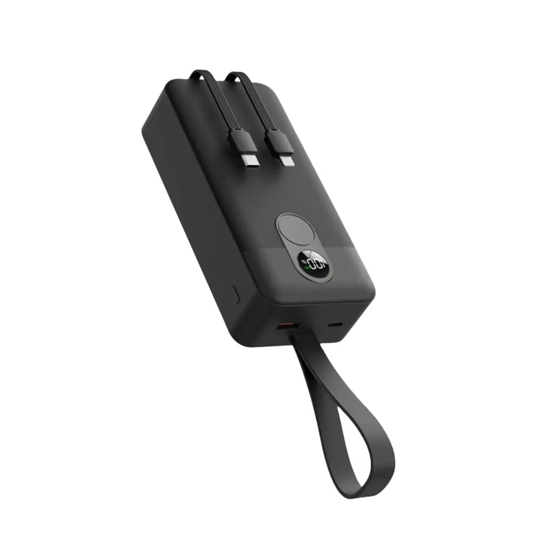 Porodo PD 30000mAh Power Bank with Built-in USB-C and Lightning Cables