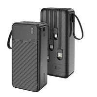 Porodo PD 30000mAh Power Bank with Built-in USB-C and Lightning Cables