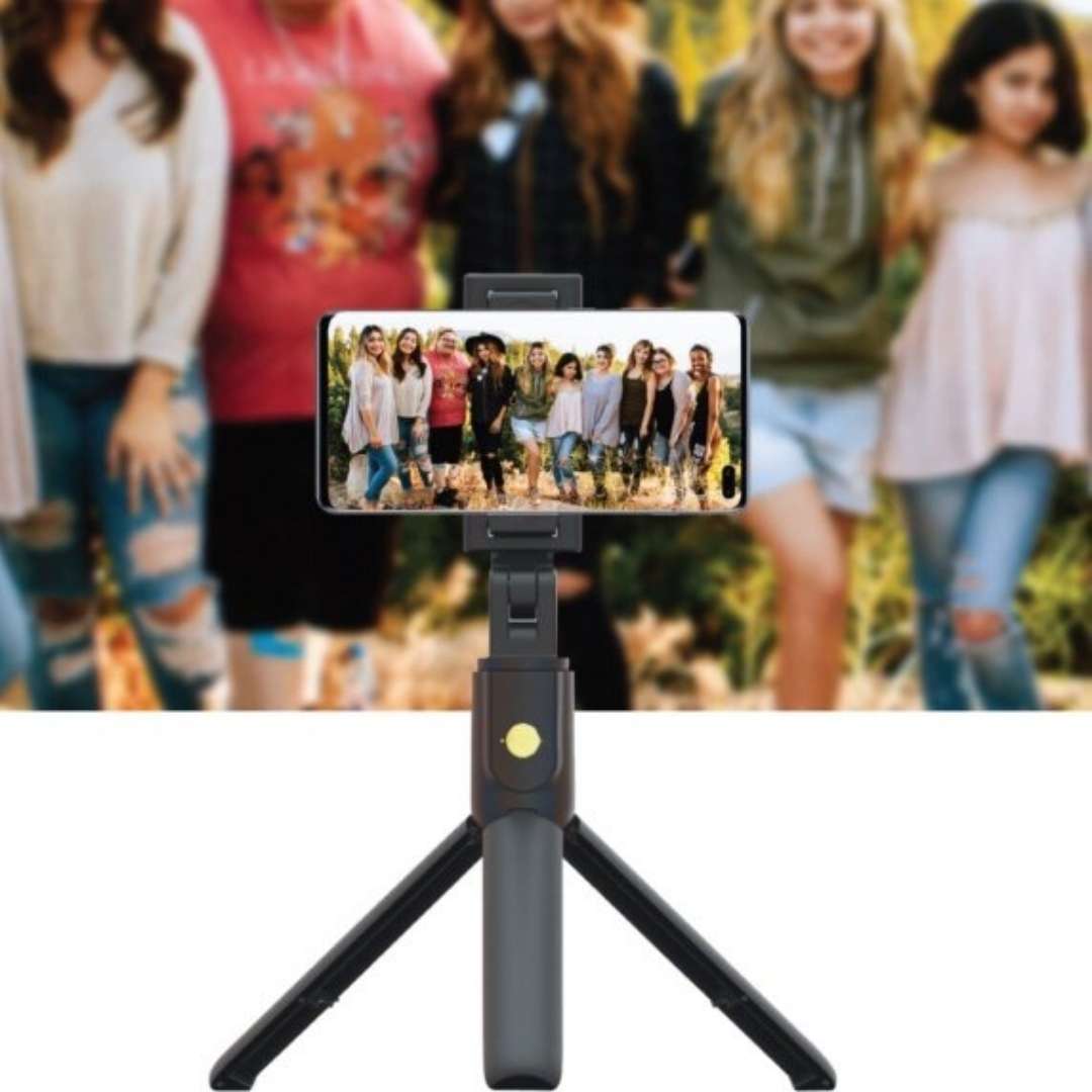 Porodo Bluetooth Selfie Stick With Tripod & Detachable Remote