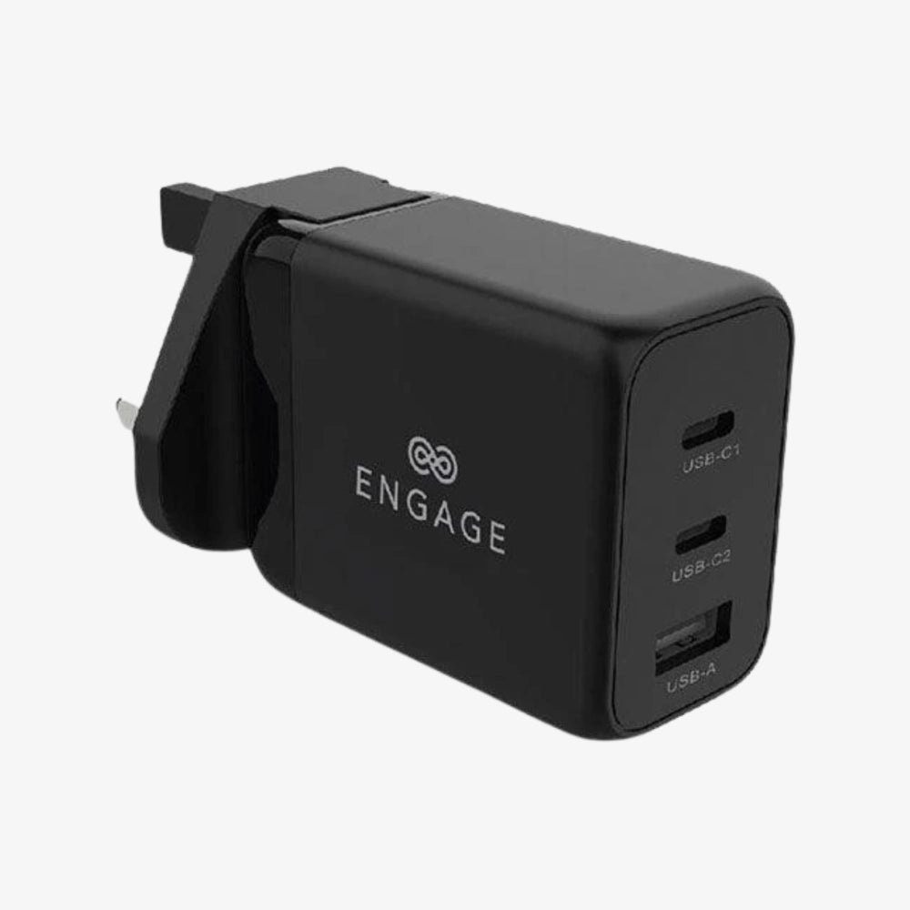 Engage 65W GaN Triple Port Charger – UK/EU Plug