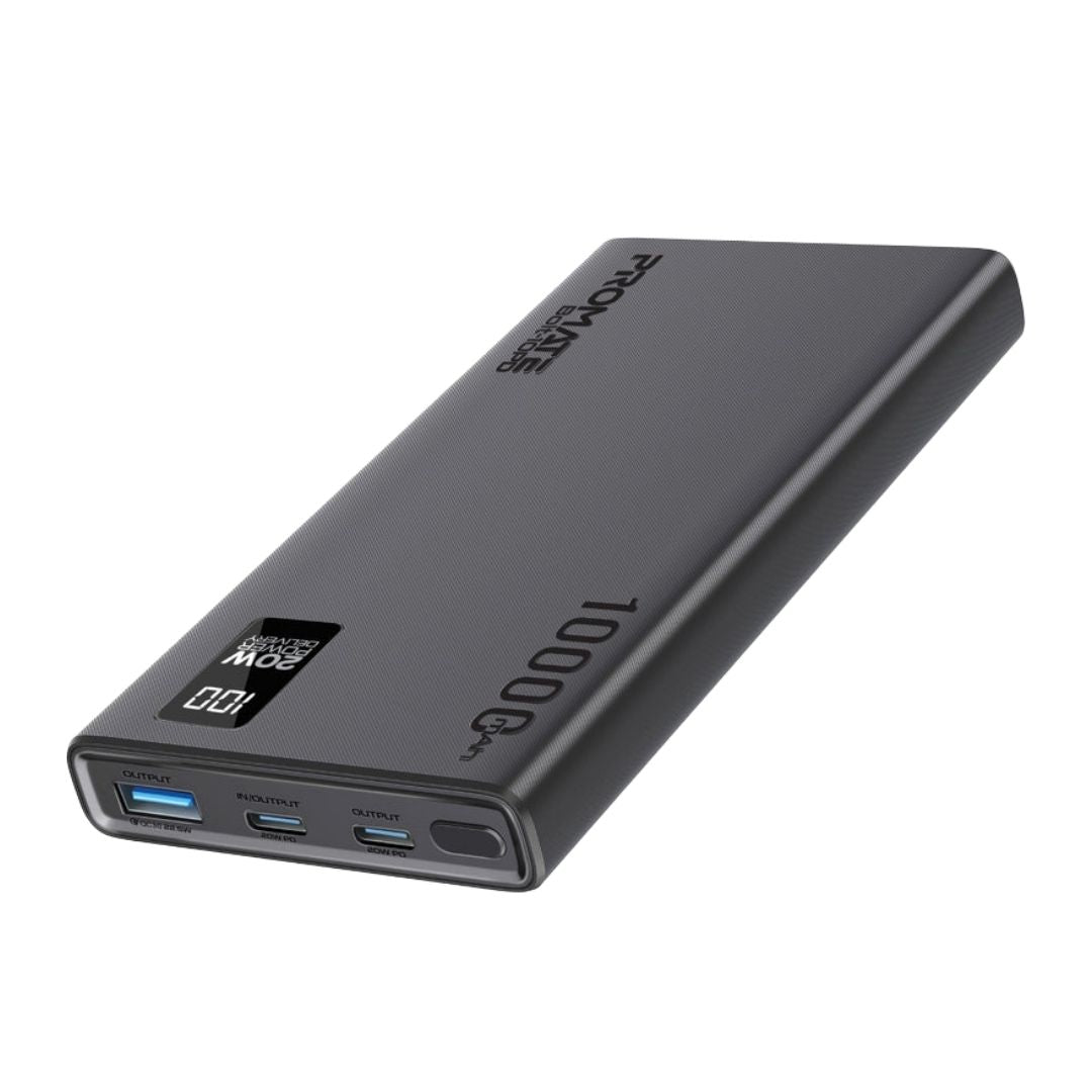 Promate Bolt-10PD Power Bank with 20W PD & 22.5W USB-A