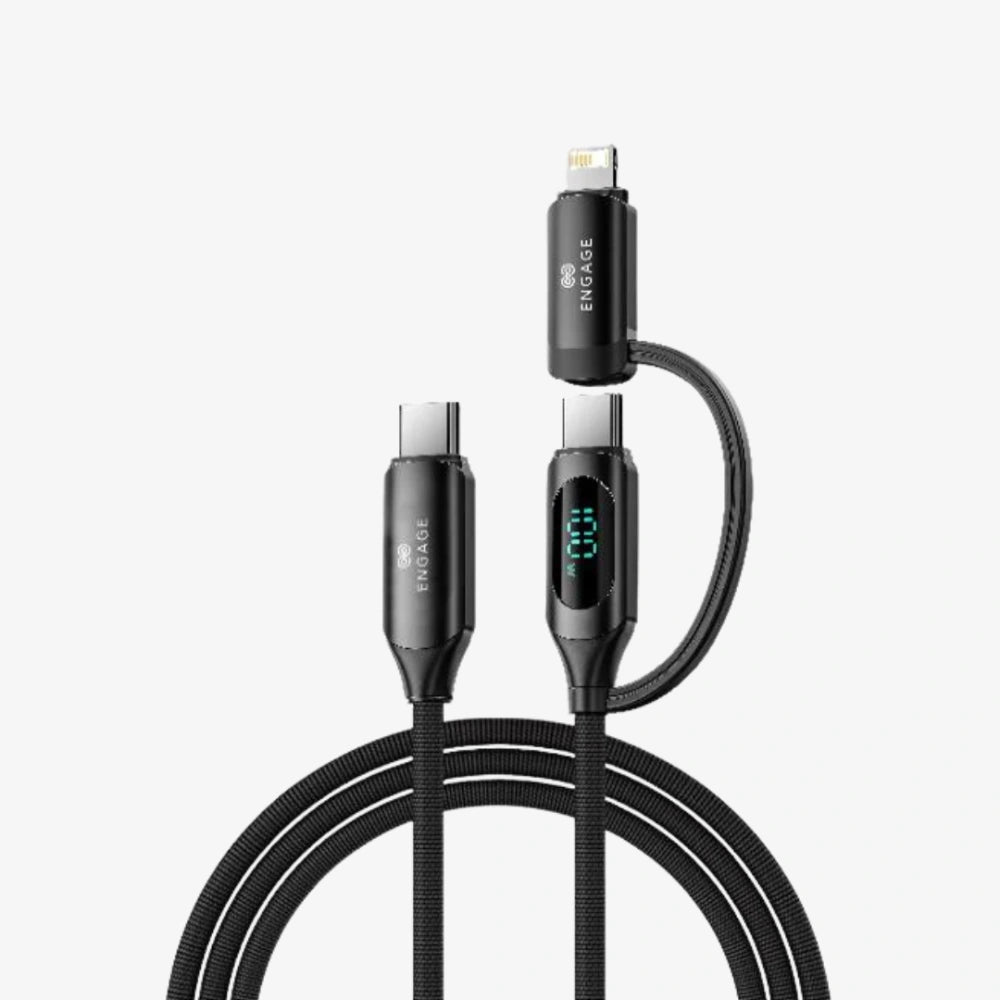 Engage Digital Display Cable USB-A to USB-C with Lightning Adapter 1 Meter – 100W