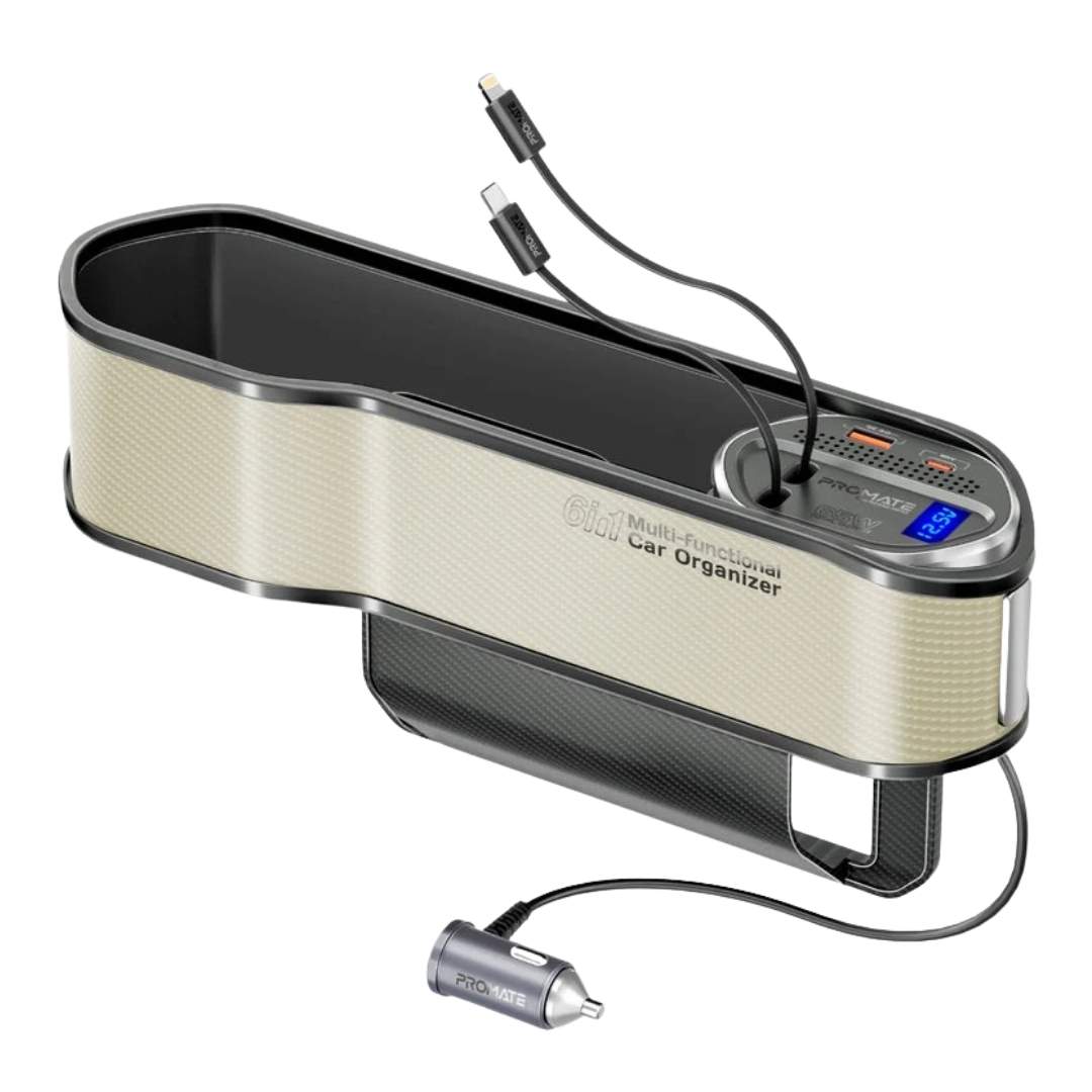 Promate CarMate-RPD Backseat Organizer With Wireless Charger