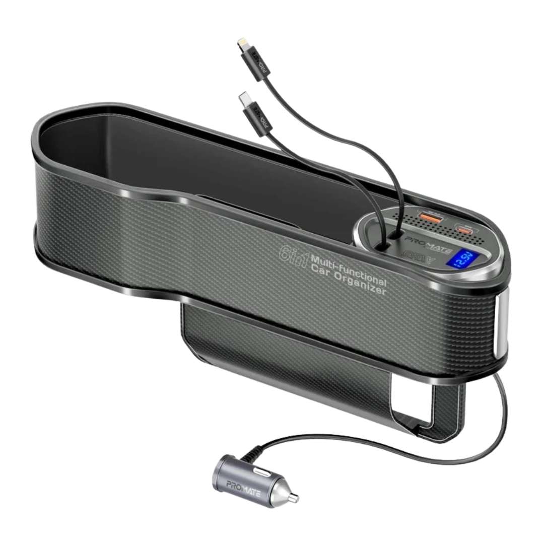 Promate CarMate-RPD Backseat Organizer With Wireless Charger