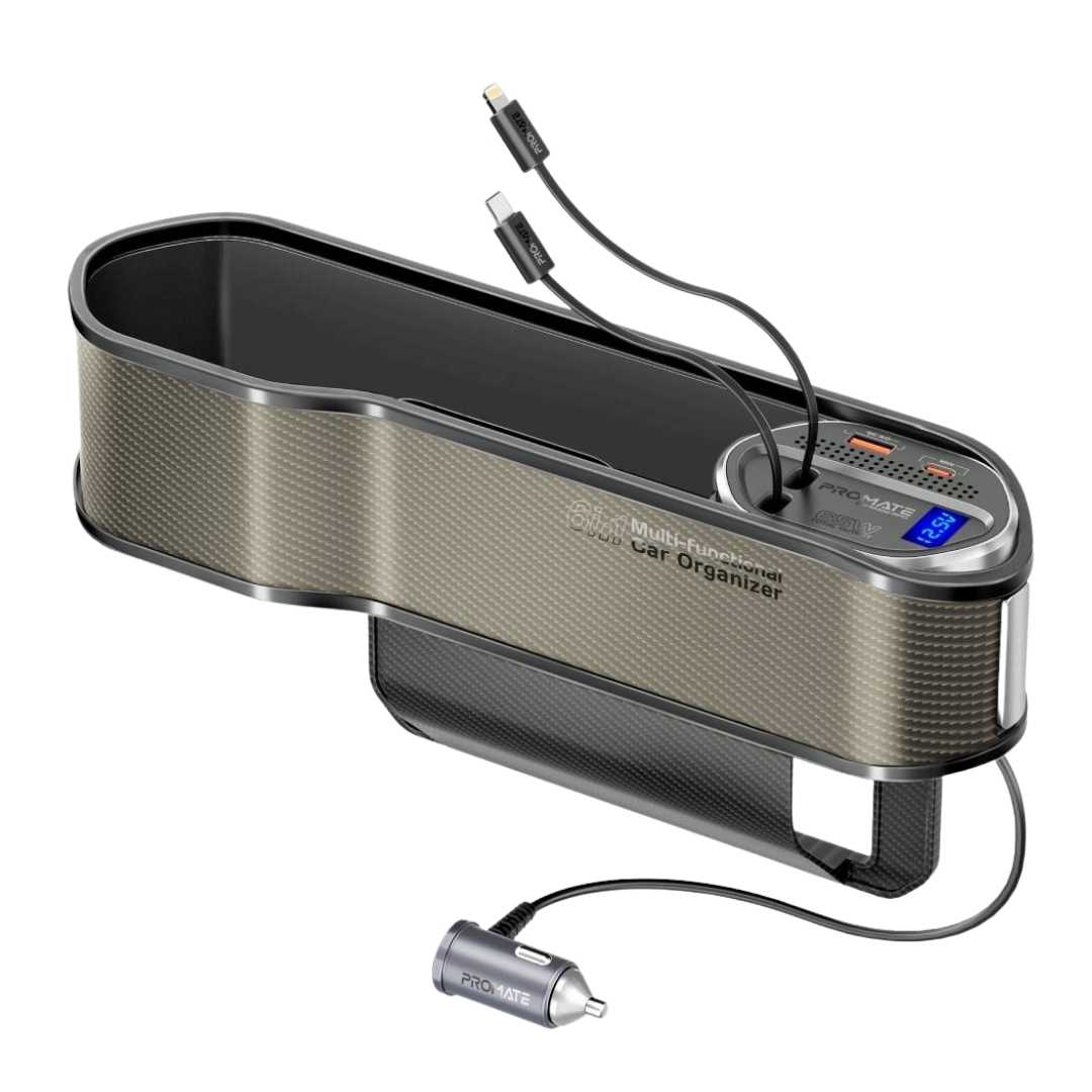 Promate CarMate-RPD Backseat Organizer With Wireless Charger