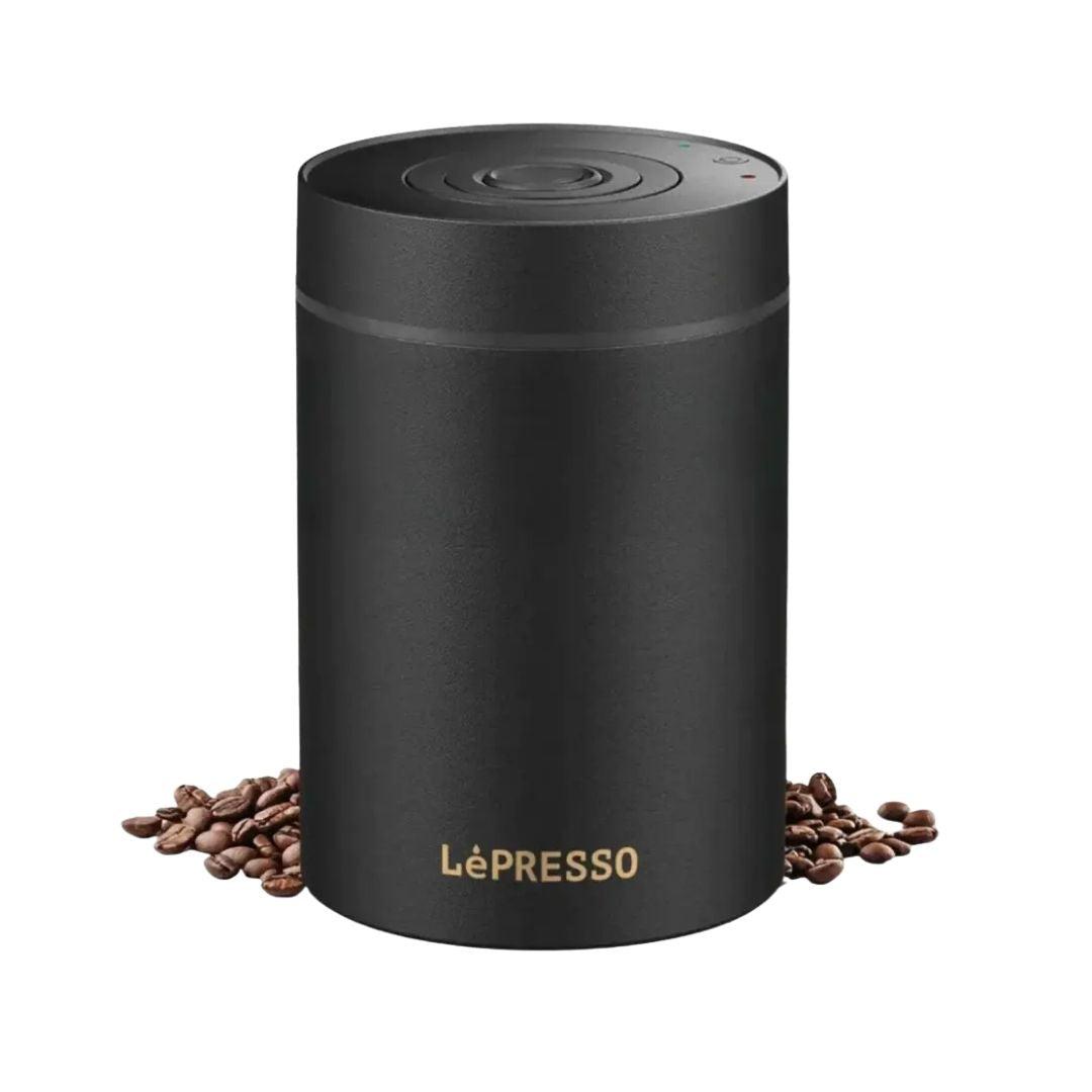LePresso Vacuum Container Auto Airtight Food Storage Black