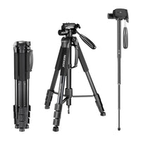 Neewer Aluminum Alloy Camera Tripod Monopod with Pan Head
