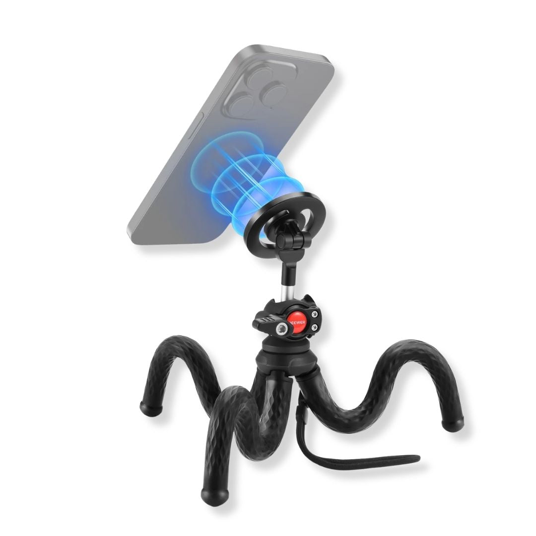 Neewer T30 Flexible Tripod with Magnetic Phone Holder