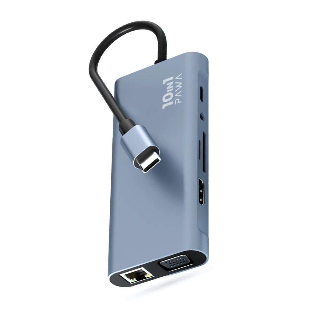 Pawa Metal Shell USB-C Hub Series — Grey