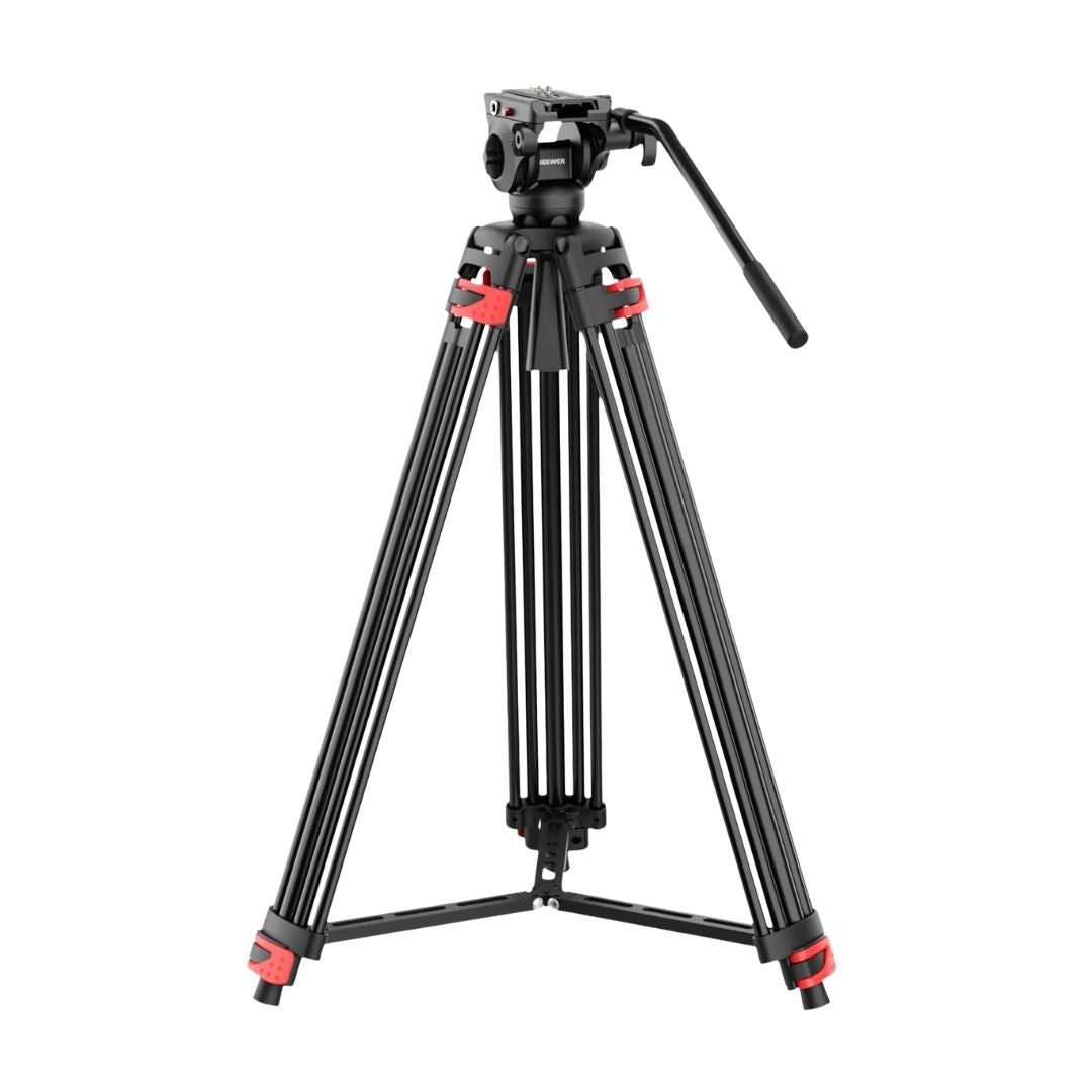 Neewer TP37 Adjustable Video Tripod with Fluid Head