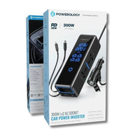 Powerology 300W Car Power Inverter with Digital Display
