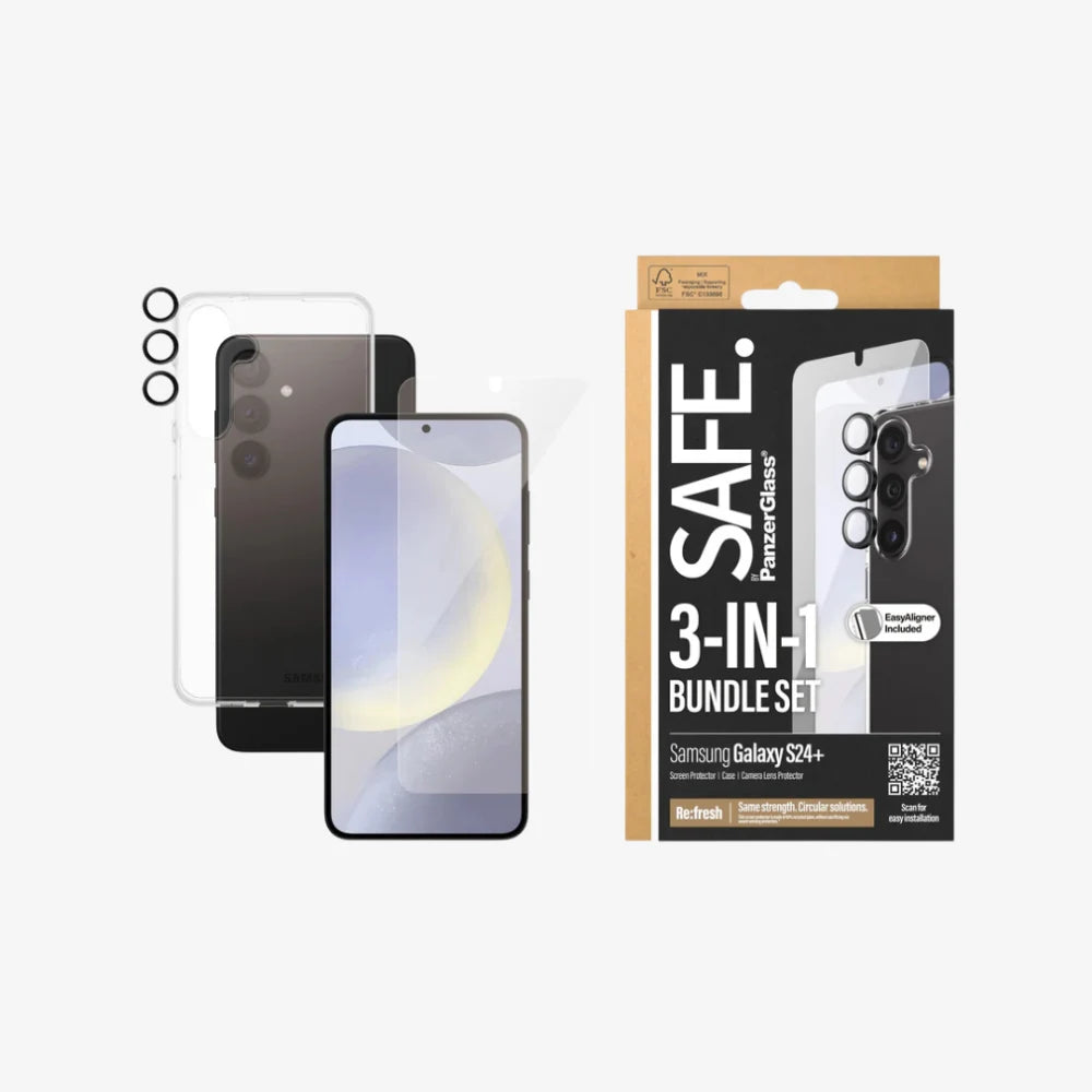 SAFE. by PanzerGlass® 3-in-1 Pack Samsung Galaxy S24 / S24+ / S24 Ultra