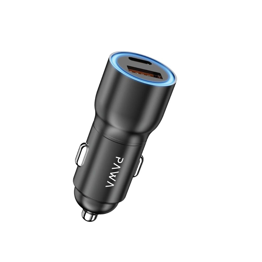 Pawa Aluminum Alloy Car Charger 52.5W with Ambient Light