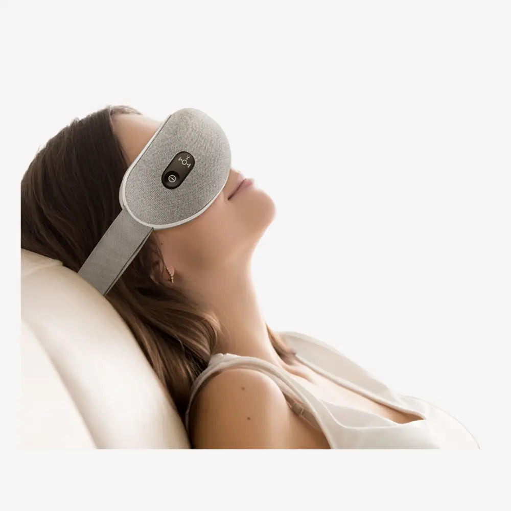 HAVIT Eye Massager – Grey (Heat, Bluetooth, Rechargeable)