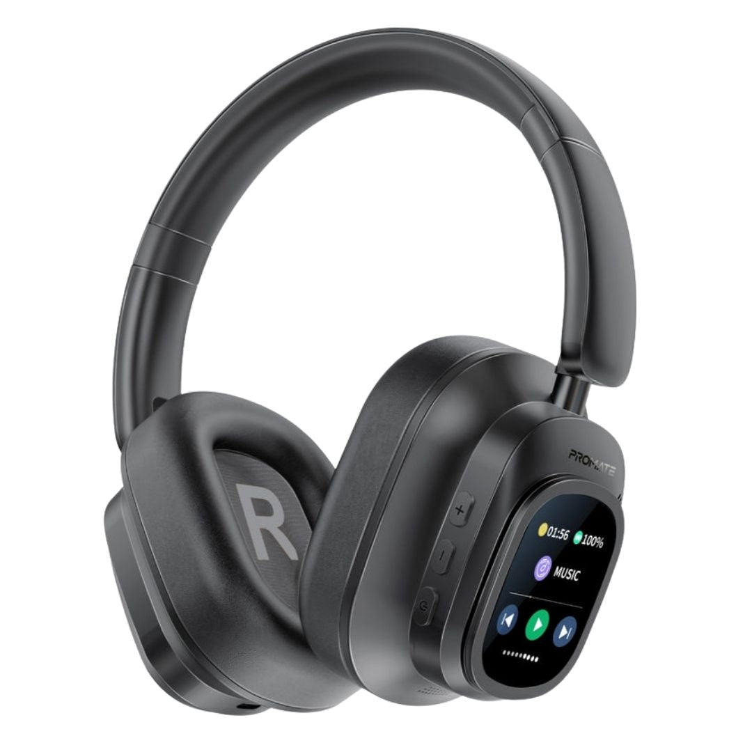 Promate VuTune Hybrid ANC Touchscreen Wireless Headphones
