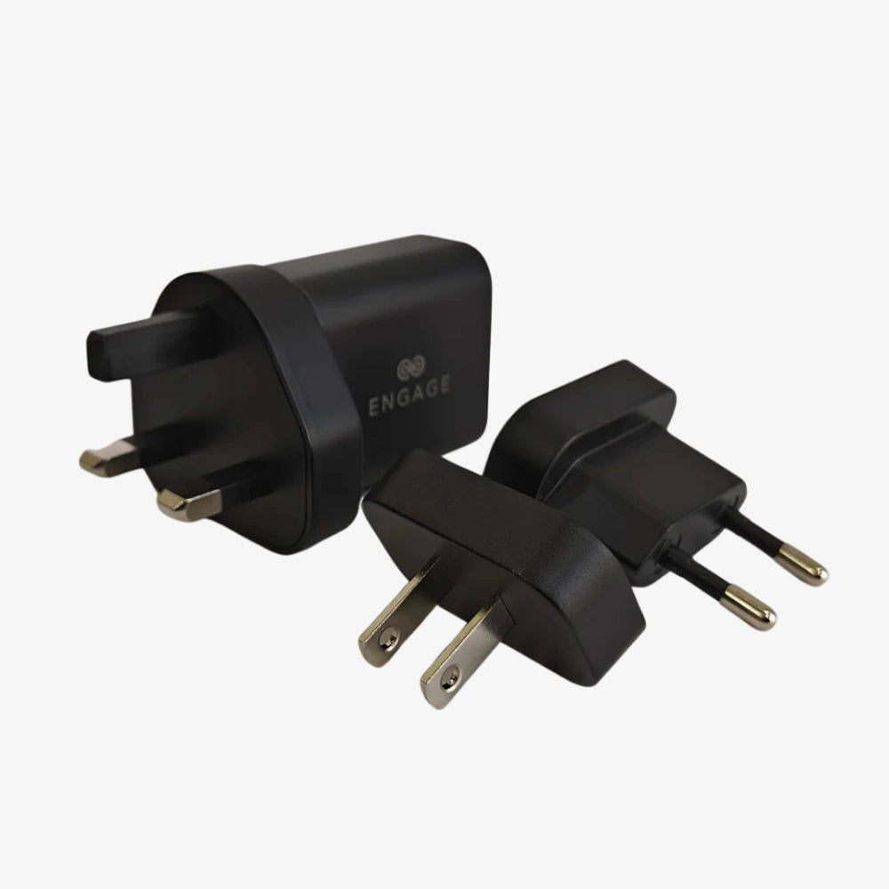 Engage Dual Port 30W GaNII Fast Charger – Interchangeable Plug